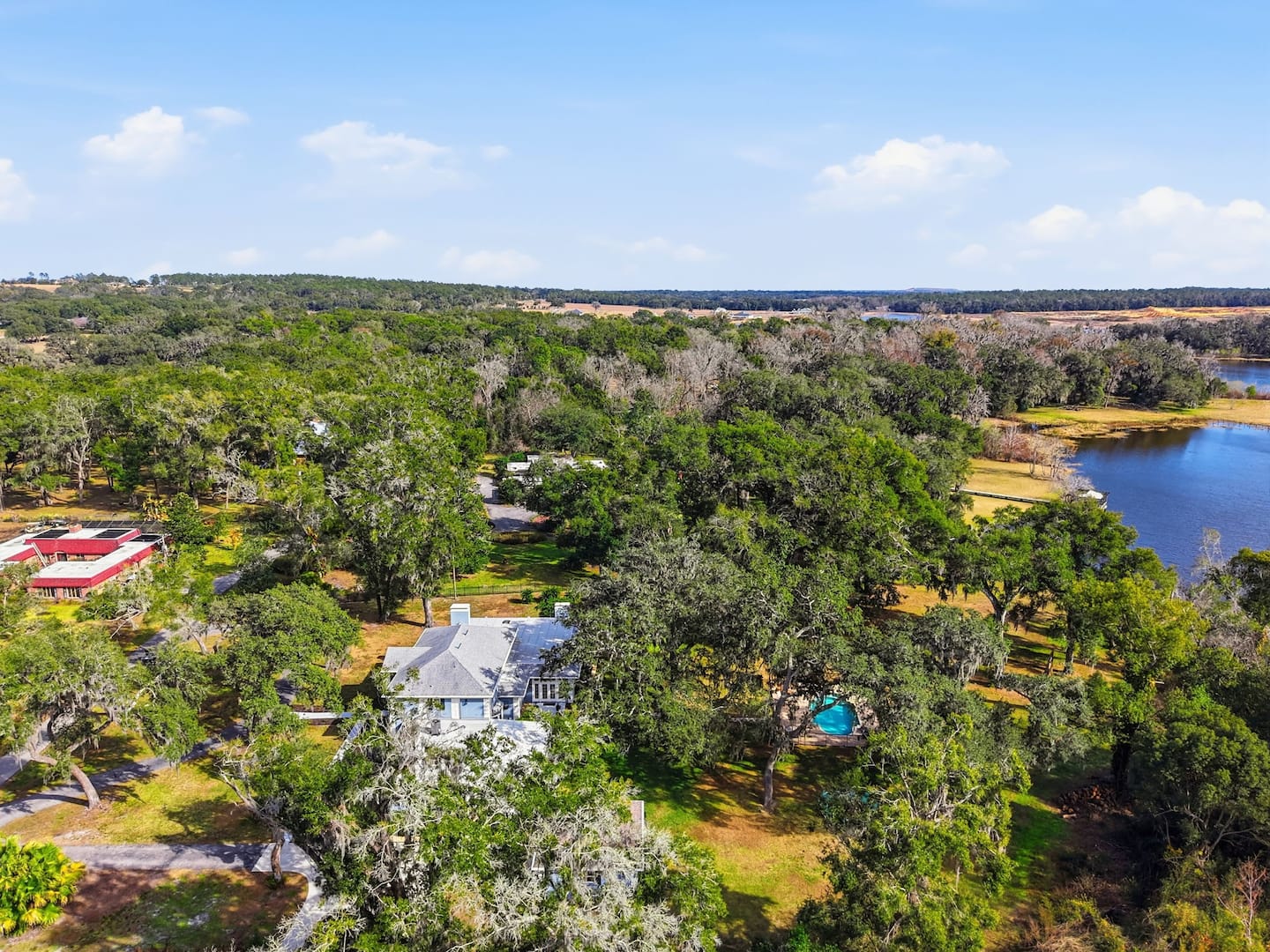 The property, from above — Lakeview Estate